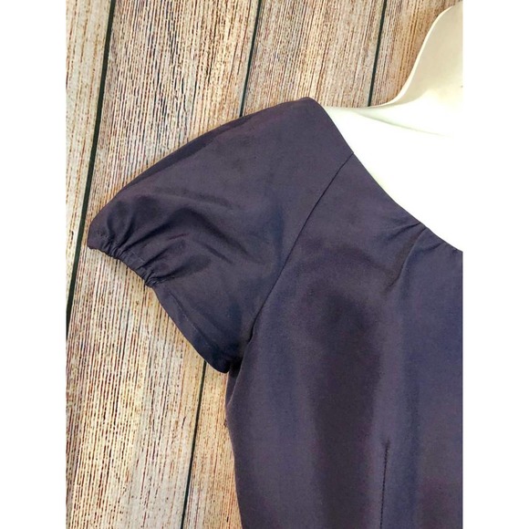 J. CREW EGGPLANT COTTON SILK DRESS 6 - Picture 3 of 6